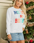 Merry And Bright Knit Pullover Sweatshirt