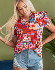 Lyric Flower Self Tie Blouse