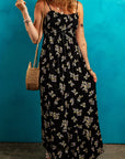 Floral Spaghetti Strap Maxi Dress