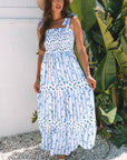 Lily Floral Smocked Tiered Maxi Dress