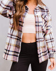 Plaid Chest Pocket Buttoned Shacket