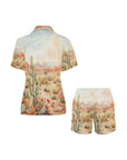 Watercolor Desert Women's Western Pajama Set