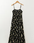 Floral Spaghetti Strap Maxi Dress