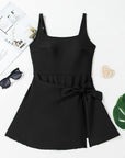 Amaia Side Tied Adjustable Straps A-line One Piece Swim Dress