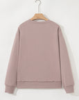 GOBBLE Thanksgiving Raw Hem Sweatshirt