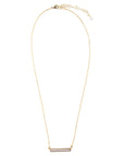 Dainty Botswana Agate Bar Necklace