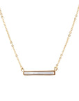 Dainty Mother of Pearl Bar Necklace