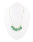 Dani Aventurine and Pearl Necklace