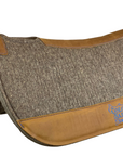 Chocolate Grey 100% Compressed Wool Blue Stitching
