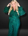 Plus Size Emerald Jumpsuit -clearance