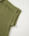 Corded Knit Short Sleeve T-Shirt