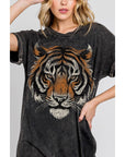 Tiger Mineral Wash T-shirt Dress