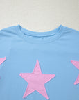 Star Patchwork Short Sleeve T-Shirt