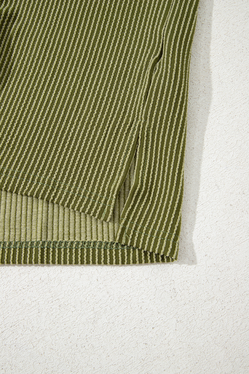 Corded Knit Short Sleeve T-Shirt