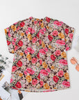 Rhea Floral Crew Neck Blouse