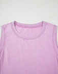 Mineral Wash Sleeveless Mini Dress