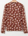 Star Mesh Long Sleeve Top