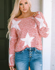 Katharine Star Spangled Casual Knit Sweater