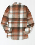 Plaid Flap Pocket Shacket