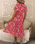 Lillie Floral Short Sleeve Maxi dress
