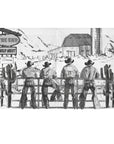 Cowboy Ranch Window Curtain 52"x63" Made in America