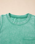 Mineral Wash Chest Pocket Tank Top