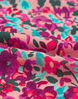 Mikaela Smocked V Neck Puffy Sleeve Floral Dress