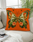 Retro Floral Butterfly Pillow Case Made in America