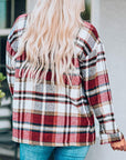 Plaid Chest Pocket Buttoned Shacket