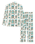 Turquoise Christmas Presents Women's Western Pajamas