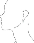 Delicately Detailed Blue Turquoise and Sterling Silver Earrings