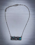 Desert Steer Stone Bar Fashion Necklace