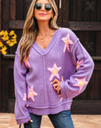 Aubrey Brushed Star Oversize Sweater