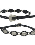 The Talia Western Concho Belt in Black