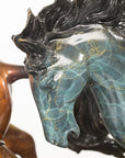 100% Real Bronze Horses Free spirit, By Milo, Numbered with Certificate 1/100