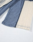 Ruby Crochet Detail Exposed Seam High Low Loose Top