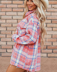 Natalie Plaid Button Up Shacket