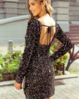 Emersyn Sequin Long Sleeve Bodycon Dress
