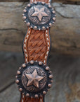 DC4 -Light Oil Leather Dog Collar W175L 12"to 22"