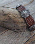 DC9 - Medium Oil Leather Dog Collar 12" to 22" W174L