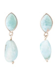 Dolce Blue Larimar and Sterling Silver Drop Earrings