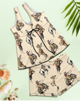 Vintage Cowgirl Tankini & Boy Shorts Swim Set