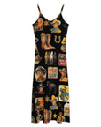 Vintage Cowboy Collage Western Sun Dress