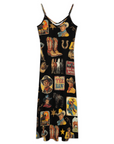 Vintage Cowboy Collage Western Sun Dress