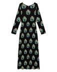 Turquoise Naja Long Sleeve Jumpsuit