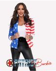 Autographed 8 x 10 Patriot Barbie Print
