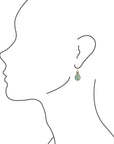 Dreamy Drop Blue Turquoise and Golden Earrings