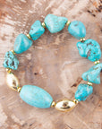 Durango Chunky Turquoise Stretch Bracelet