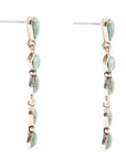 Durango Blue Turquoise and Sterling Silver Linear Post Earrings