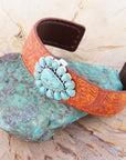 Durango Turquoise Leather Cuff Bracelet